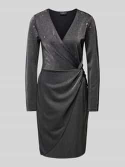 Monari Knielange jurk met knoopdetail
