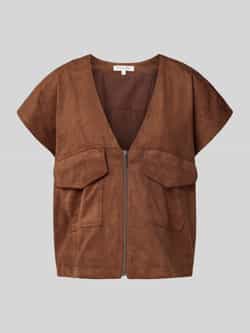 Christian Berg Woman Gilet in leerlook