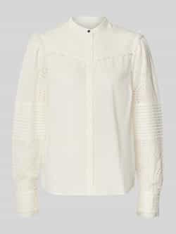 Boss Orange Regular fit blouse met broderie anglaise model 'Bebrody'