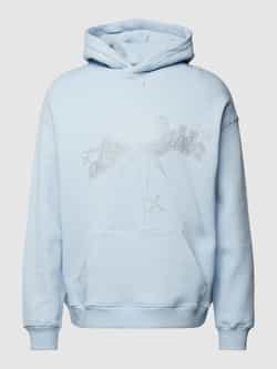 Low Lights Studios Stargaze Rhinestone Hoodie Hoodies Heren sky blue maat: XXL beschikbare maaten:S M L XL XXL