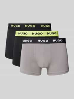 HUGO Boxershort met band met label in een set van 3 stuks