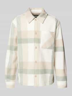 MCNEAL Regular fit overhemdjack met paspelzakken op de borst model 'ETHAN'