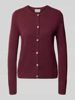 Christian Berg Woman Cardigan met ronde hals en knoopsluiting