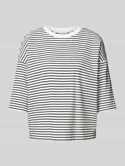 Opus T-shirt met extra brede schouders