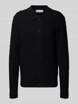 Casual friday Gebreid jack met ajourpatroon model 'TOKE'