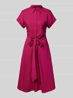 Lauren Ralph Lauren Midi jurk met strikdetail model 'HAKAN'
