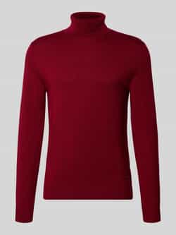 JOOP! Collection Coltrui van scheerwol met labeldetail