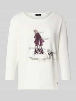 Monari Regular fit shirt met lange mouwen van viscosemix