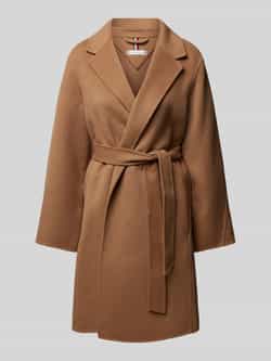 Tommy Hilfiger Korte jas REG DF WOOL BELTED COAT