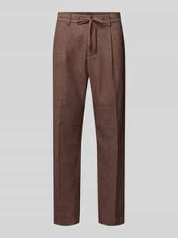 Selected Homme Tapered broek van wol model 'LEROY'