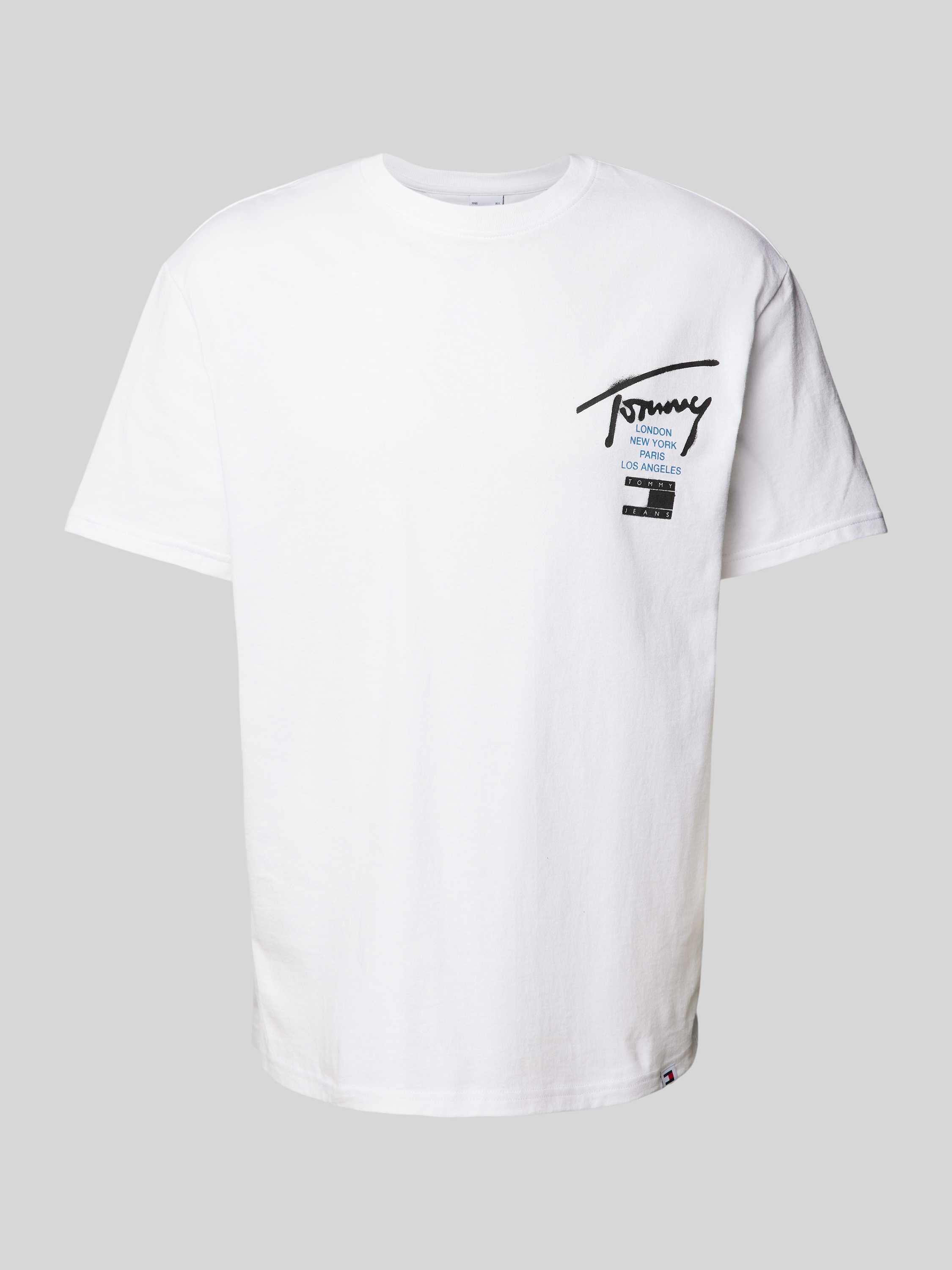 Tommy Jeans Graffiti Signature T-Shirt White Heren
