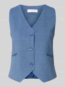 Rich & Royal Gilet met V-hals en paspelzakken