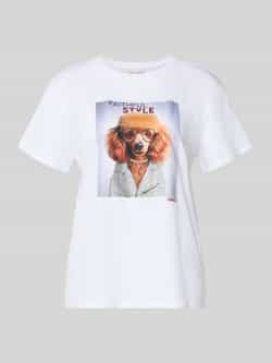 Liu Jo White T-shirt met motiefprint