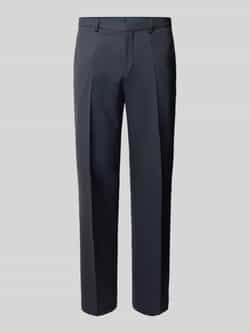 Boss Regular fit pantalon met persplooien model 'Leon'
