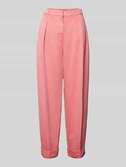 Boss Orange Baggy fit stoffen broek met bandplooien model 'Timbat'