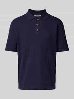 Only & Sons Regular fit poloshirt met broderie anglaise model 'MOON'