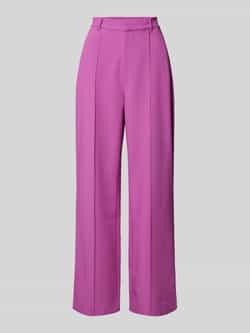 Colourful Rebel Straight fit stoffen broek met viscose en knoopsluiting