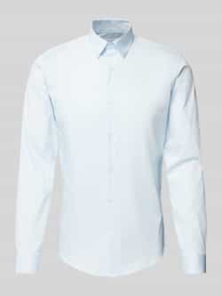Lindbergh Slim fit vrijetijdsoverhemd met kentkraag