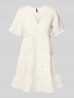 Vero Moda Getailleerde mini-jurk met broderie anglaise model 'NATALI'
