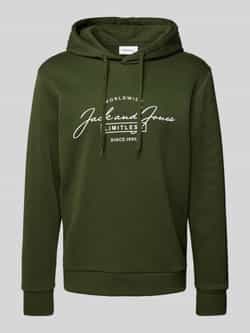 Jack & jones Hoodie met labelprint model 'FERRIS'