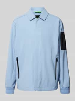 BOSS Green Relaxed fit jack met steekzakken model 'League'
