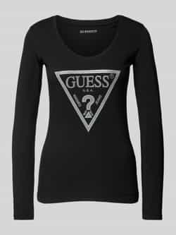 Guess Korte Mouw T-shirt Lente Zomer Collectie Black Dames