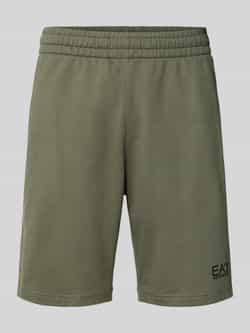 EA7 Emporio Armani Korte broek met labeldetail