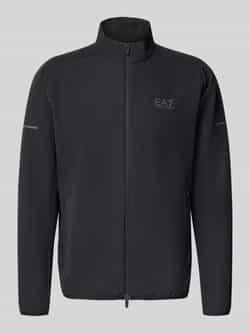 EA7 Emporio Armani Regular fit sweatjack met logoprint model 'Ventus'
