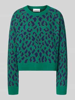ARMEDANGELS Loose fit pullover van zuivere wol model 'DILIRIAA LEOPAA'