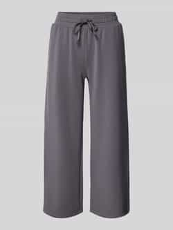 Christian Berg Woman Wide leg sweatpants met elastische band