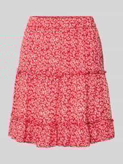 Pieces Regular fit minirok met elastische band model 'NYA'