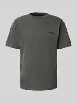 Carhartt Work In Progress T-shirt met labelstitching model 'DUSTER'