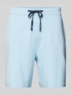 Christian Berg Men Sweatshorts met labeldetail