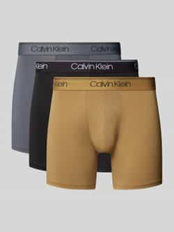 Calvin Klein Boxershort BOXER BRIEF 3PK met langere pijpen & logo-elastische tailleband (Set van 3)