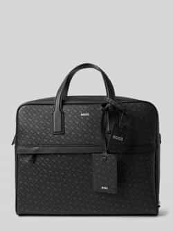 Boss Laptoptas van geregenereerd leer model 'ZAIR'