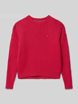 Tommy Hilfiger Teens Regular fit gebreide pullover van zuiver katoen