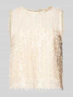 Object Blousetop met pailletten model 'DAMIRA'