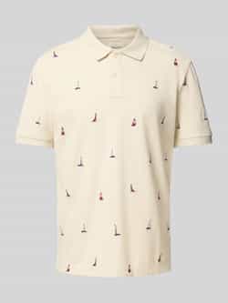 Gant Regular fit poloshirt met motiefstitching