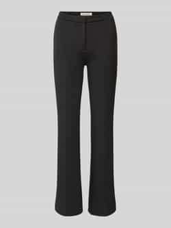 Marc O'Polo Regular fit stoffen broek van katoenmix met persplooien