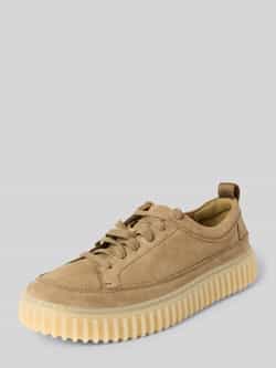 Clarks Veterschoenen met gestructureerde zool