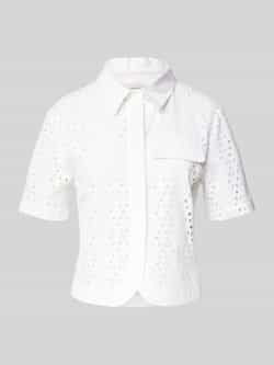 Liu Jo White Overhemdblouse met broderie anglaise