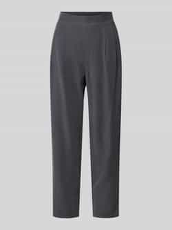 Jake*s Casual Tapered fit stoffen broek met bandplooien