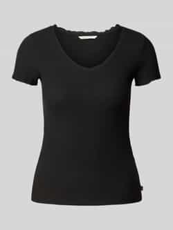 Tom Tailor Denim Regular fit T-shirt met wafelstructuur