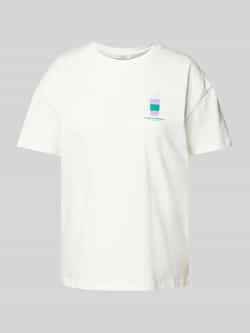 Marc O'Polo DENIM T-shirt met motief- statement- en labelprint