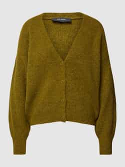 MOS MOSH Oversized gebreid jack met knoopsluiting model 'THORA'
