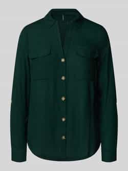 Vero Moda Regular fit overhemdblouse van pure viscose model 'BUMPY'