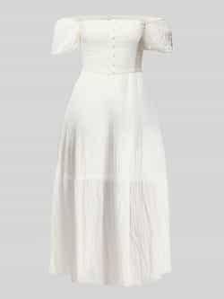 Apricot Midi-jurk met vierkante hals