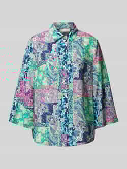 Christian Berg Woman Blouse van viscosemix met 3 4-mouwen