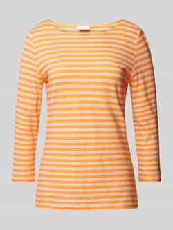 Comma Casual Identity Shirt met lange mouwen met streepmotief