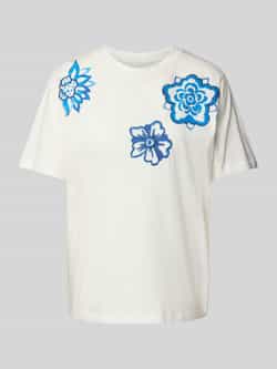Ichi T-shirt met motiefprints model 'MAJOU'